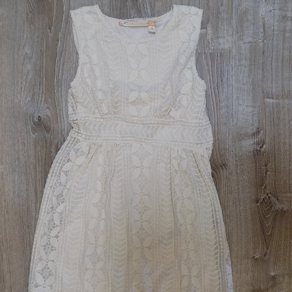 Cream Colored Lace Dress
